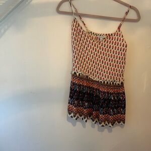 PATRONS OF PEACE BOHO FLORAL PEPLUM TOP BLOUSE Size S New With Tags